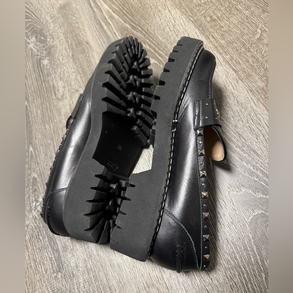 Anthropologie Jon Josef Gabby Loafers Platform Studded Sz 39 (Eur) / 9 US. EUC! - Picture 8 of 15